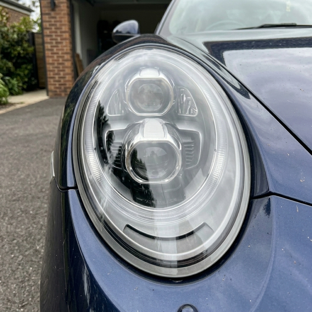 Crystal clear restored headlight